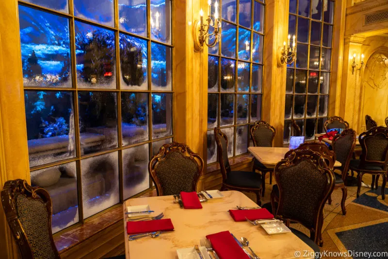 Tables at Be Our Guest Restaurant Magic Kingdom