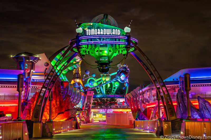 Old Tomorrowland Entrance Sign Magic Kingdom