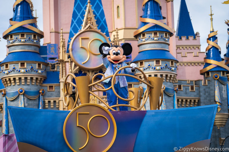 Mickey Mouse on the 50th Anniversary Cavalcade