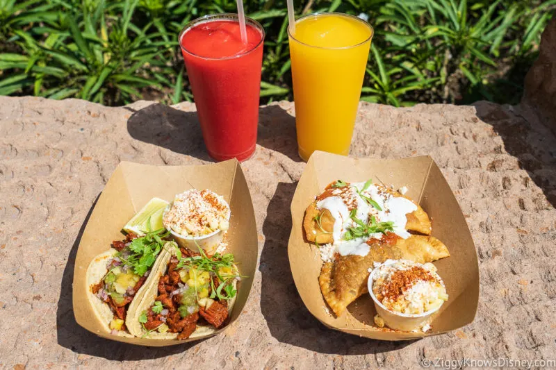 Margaritas and tacos from Choza de Margarita EPCOT