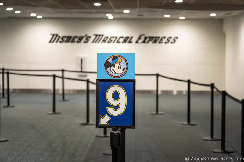 Disney's Magical Express queue Orlando International Airport