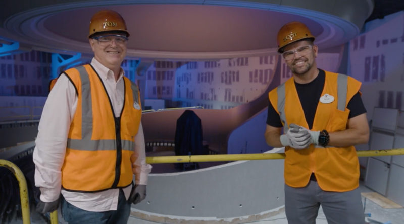 Disney Imagineers inside the Galaxarium