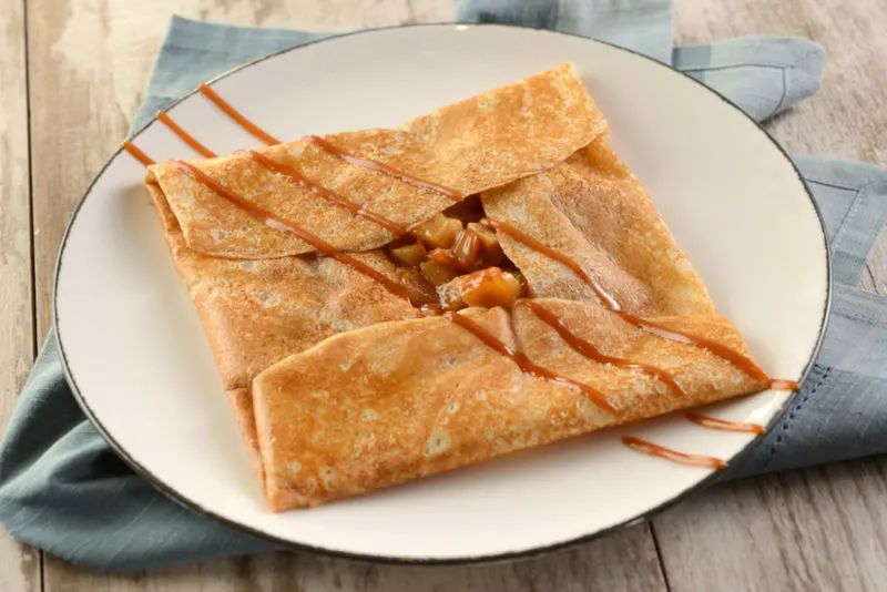 Pomme crepe caramelized apples, caramel beurre sale