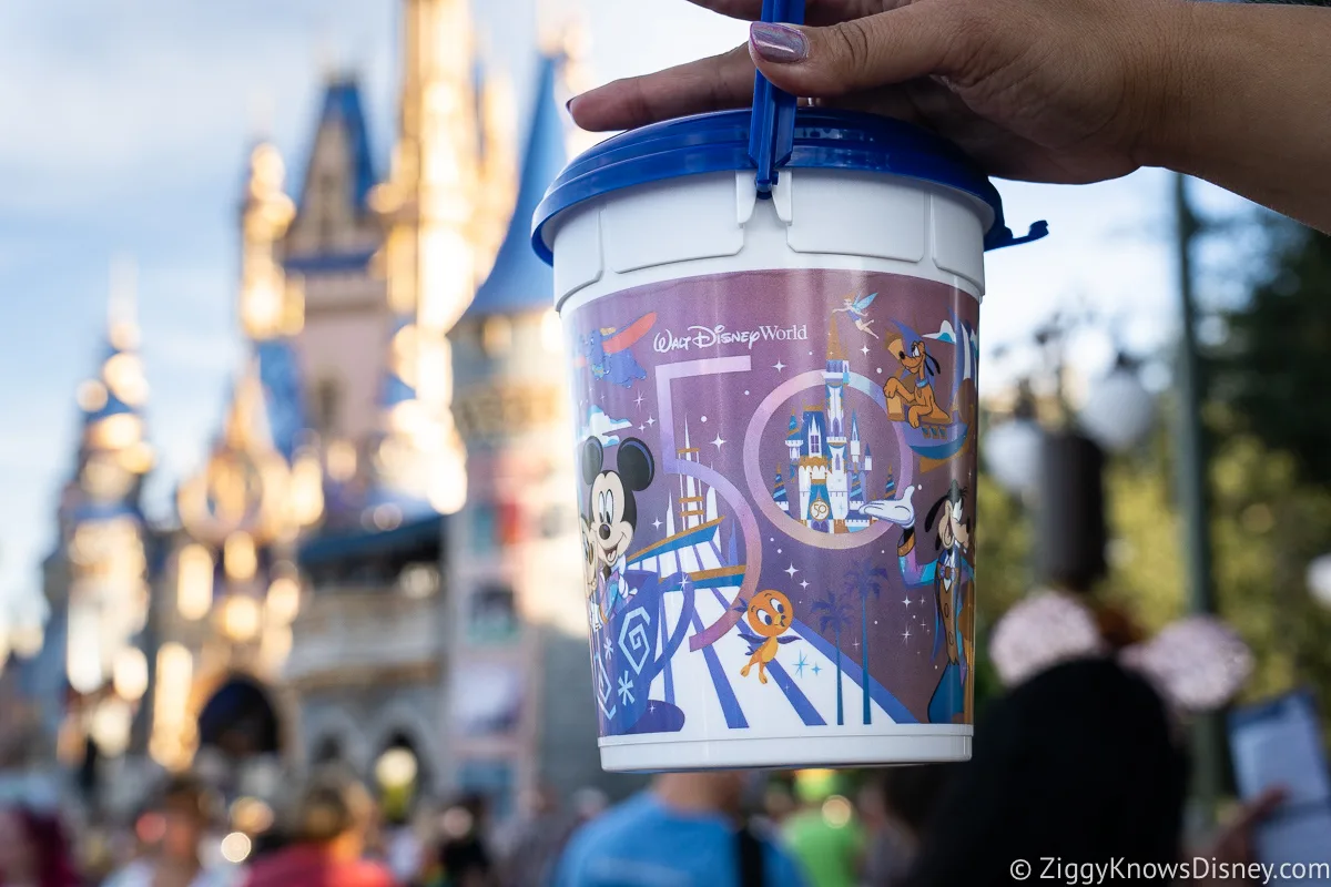 Disney World 50th Anniversary popcorn bucket
