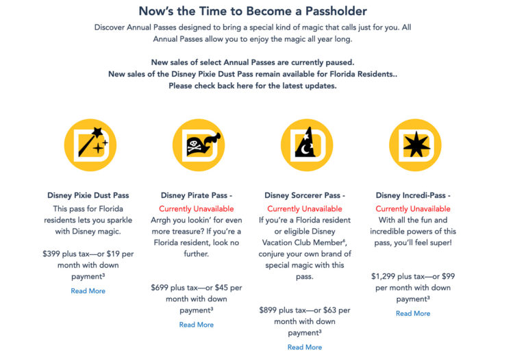 2023 Walt Disney World Annual Passes Guide, Prices, & FAQs