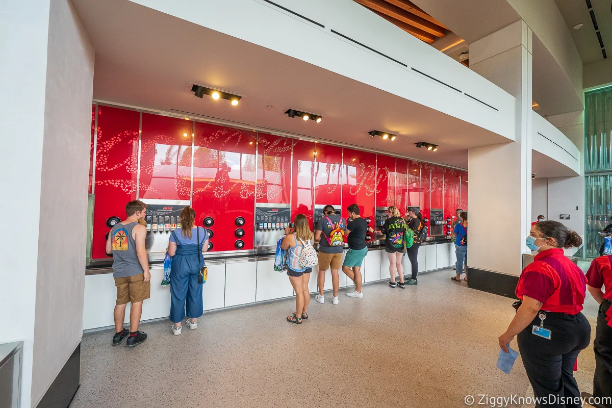 Line for soda Club Cool EPCOT