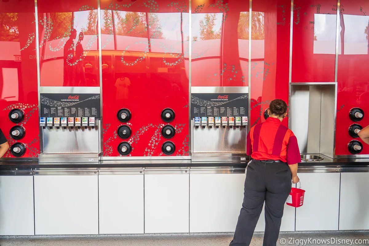 cleaning the soda machines