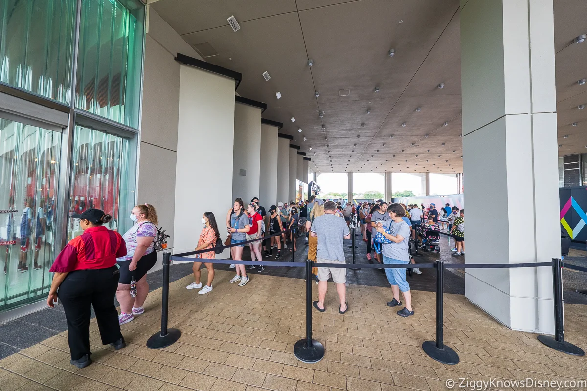 People outside Club Cool EPCOT