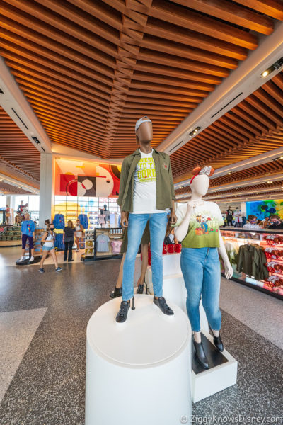 Merchandise on display Creations Shop EPCOT