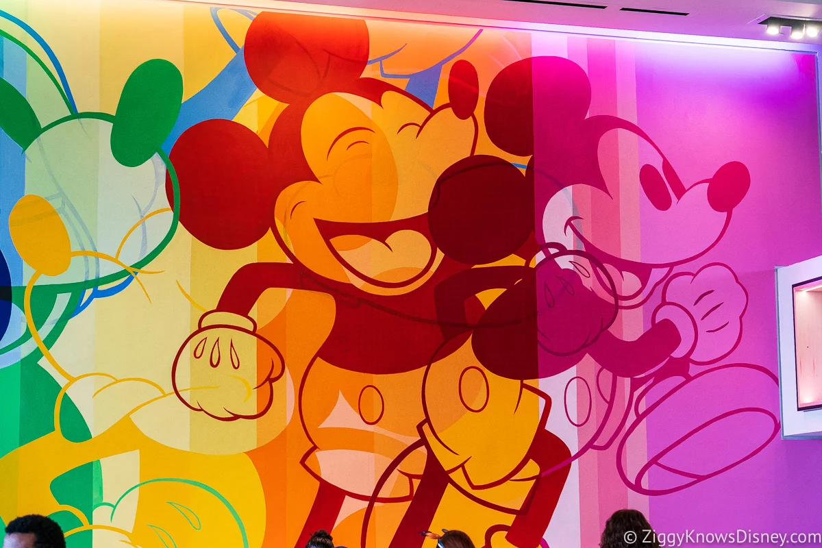 Creations Shop Mickey Mouse in motion Mural EPCOT