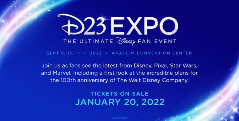 2022 D23 Expo tickets on sale