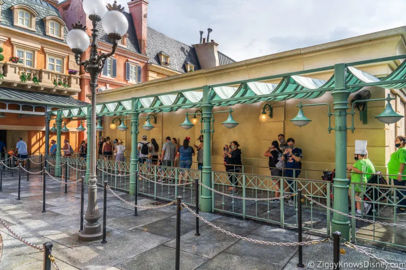 Queue for Remy's Ratatouille Adventure in EPCOT