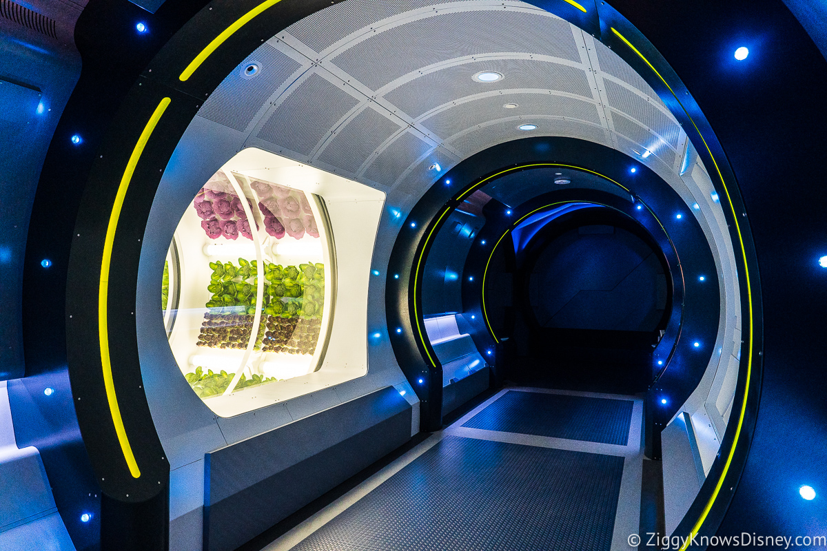 Futuristic hallway at Space 220