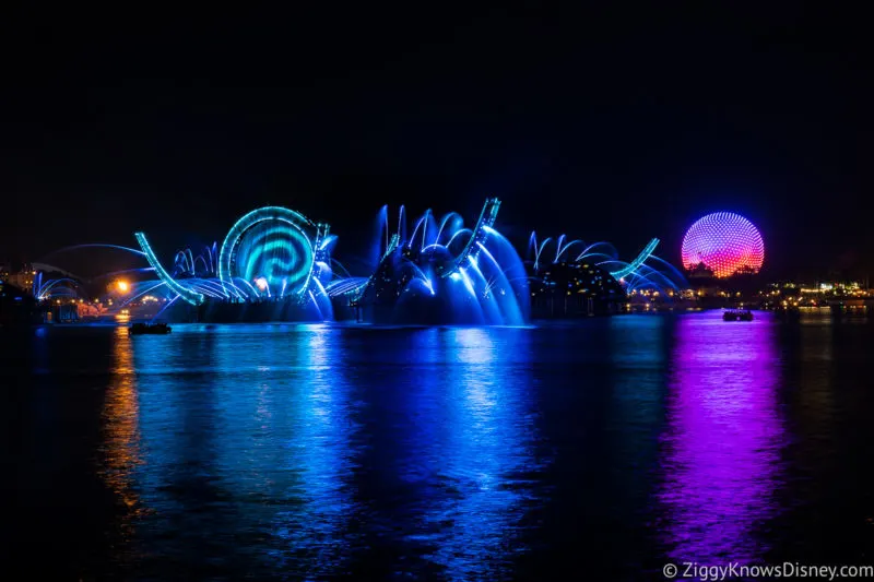 Barges in water for Disney Harmonious