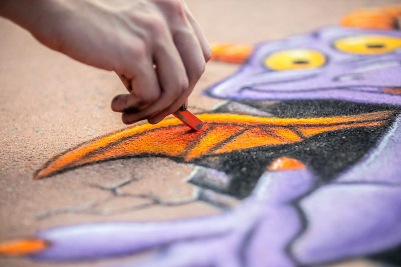 street painting Festival of the Arts EPCOT