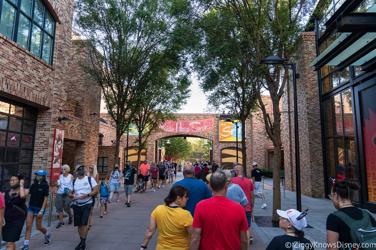 walking through Pixar Place on the way to RotR