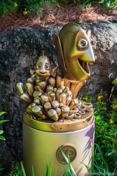 Nemo and Dory 50th Anniversary Golden Statues