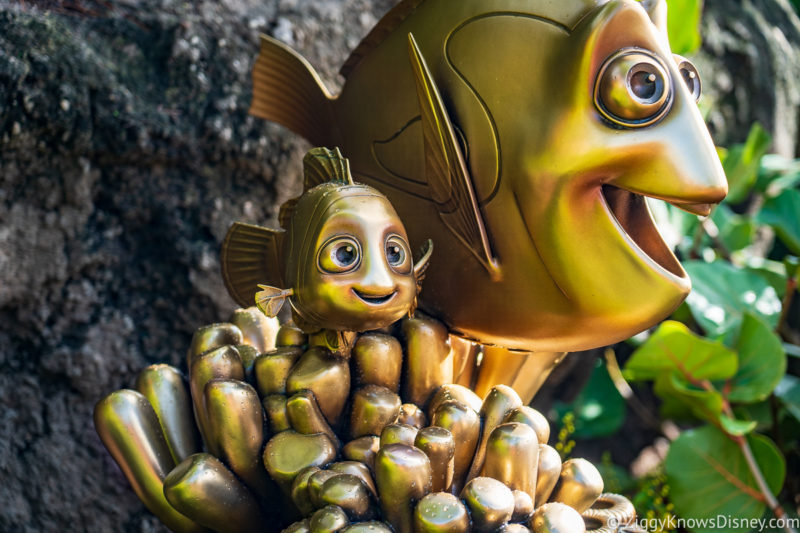 Nemo and Dory 50th Anniversary Golden Statue