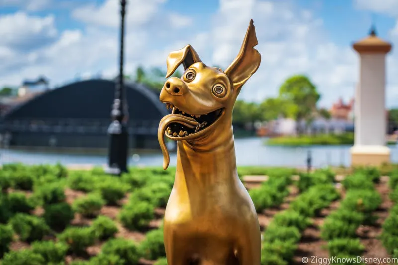 Dante Disney World 50th Anniversary Golden Statue