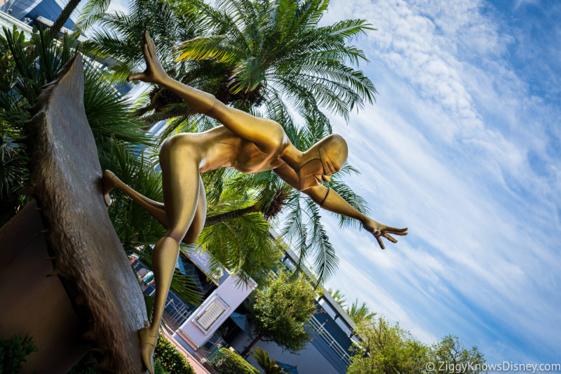 Frozone Disney World 50th Anniversary Golden Statue Hollywood Studios