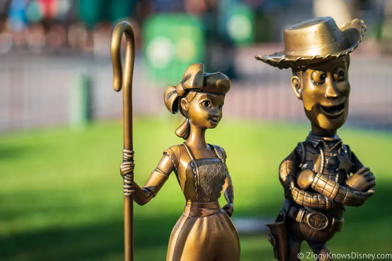 Bo Peep Disney World 50th Anniversary Golden Statue
