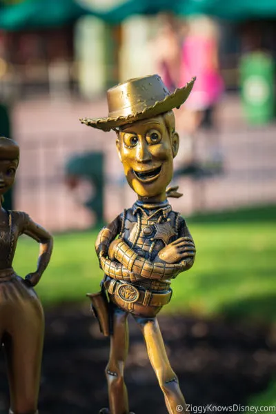 Woody Disney World 50th Anniversary Golden Statue