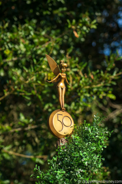 Tinker Bell 50th Anniversary Golden Statue Magic Kingdom