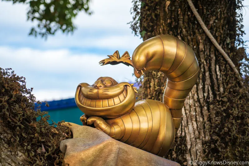 Cheshire Cat 50th Anniversary Golden Statue