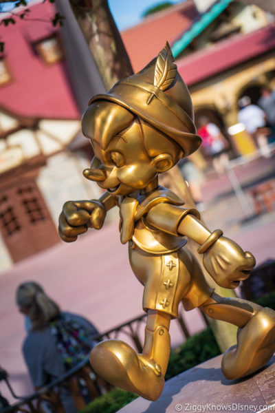 Pinocchio 50th Anniversary Golden Statue