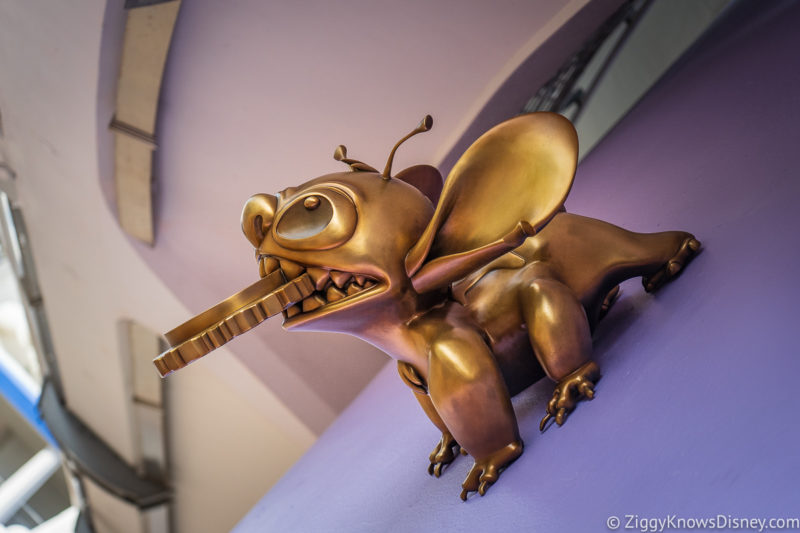 Stitch Disney World 50th Anniversary Golden Statues Magic Kingdom