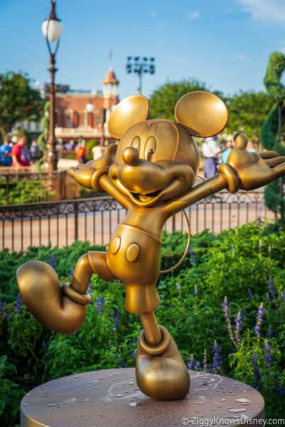 Mickey Mouse 50th Anniversary Golden Statue
