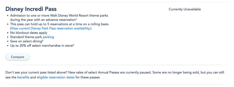 Annual Passes not for sale