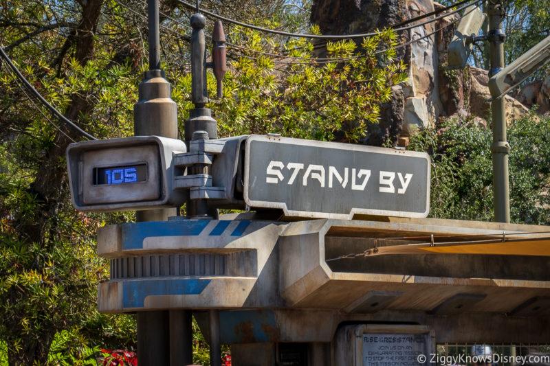 Standby Queue sign Rise of the Resistance