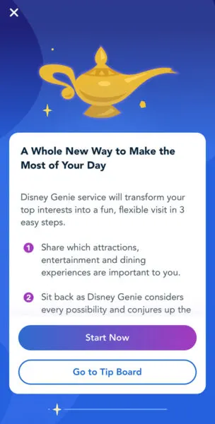 How to make the most of Disney Genie screen