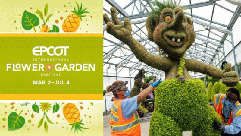 EPCOT Flower and Garden Festival Troll Topiary