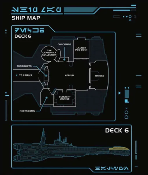 Star Wars: Galactic Starcruiser Map Deck 6