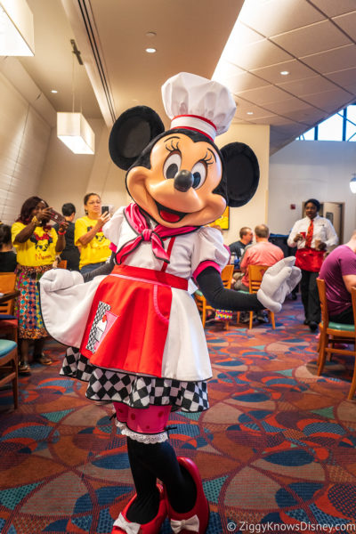 Minnie Mouse at Chef Mickey's