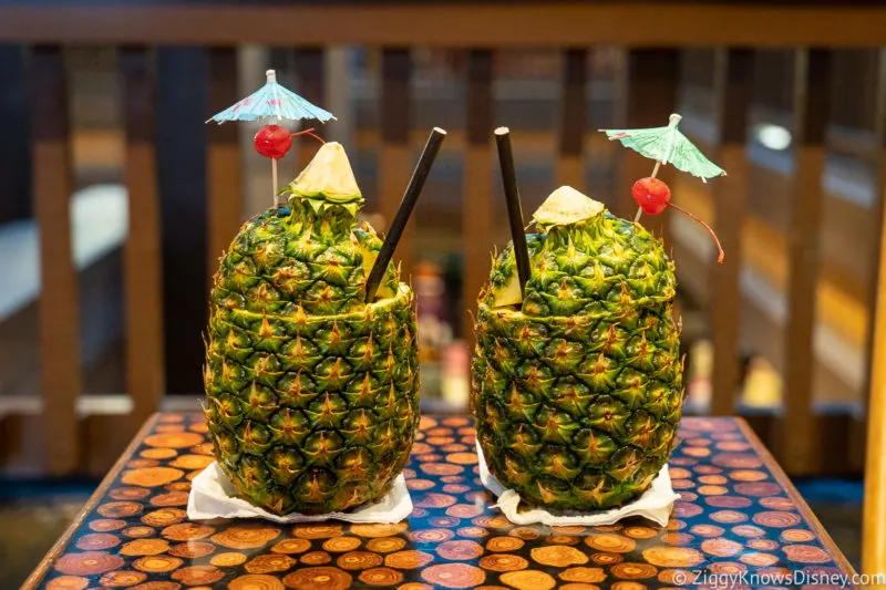 Pineapple Drinks at Disney's Polynesian Village Resort