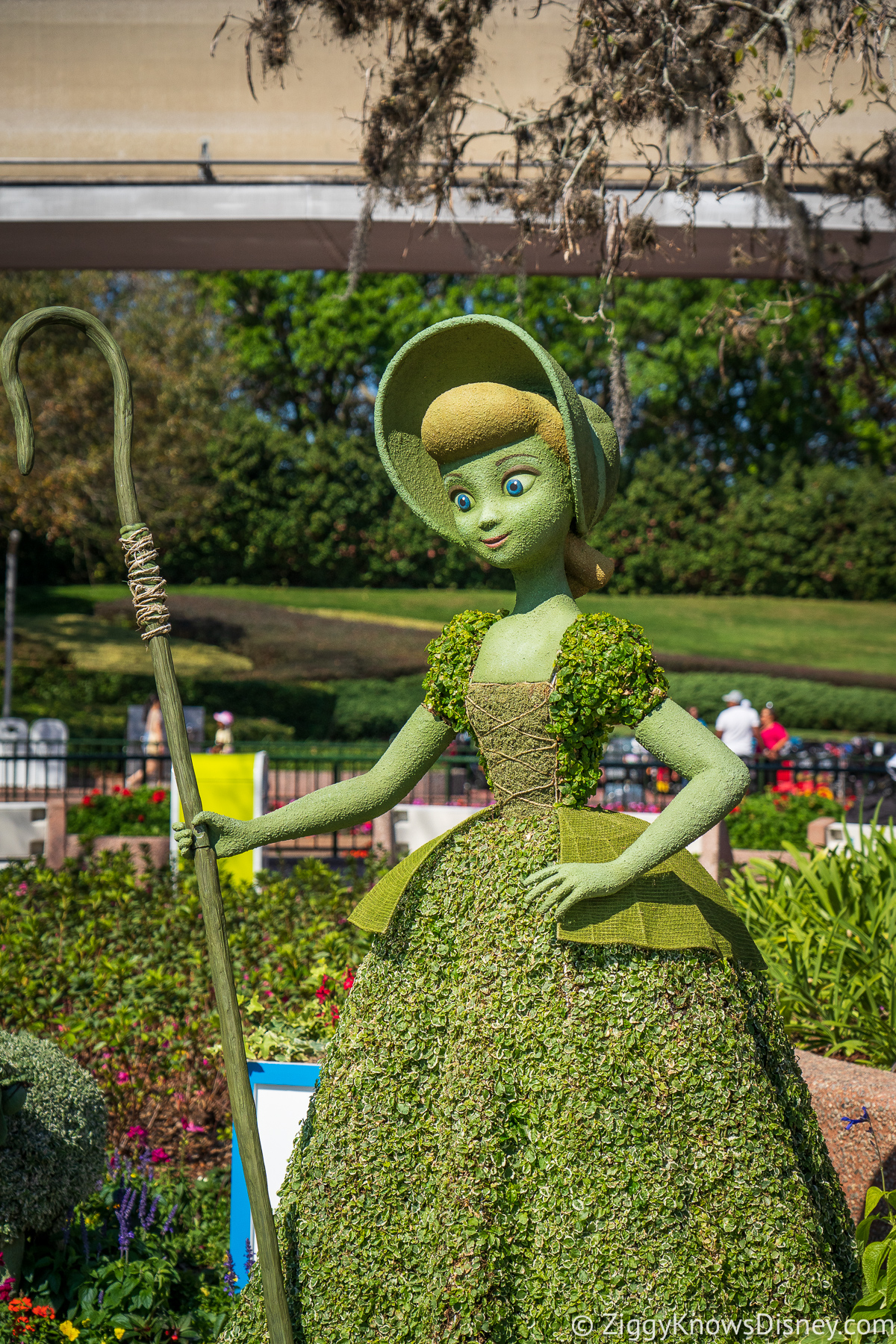 Bo Peep Topiary 2022 EPCOT Flower and Garden Festival