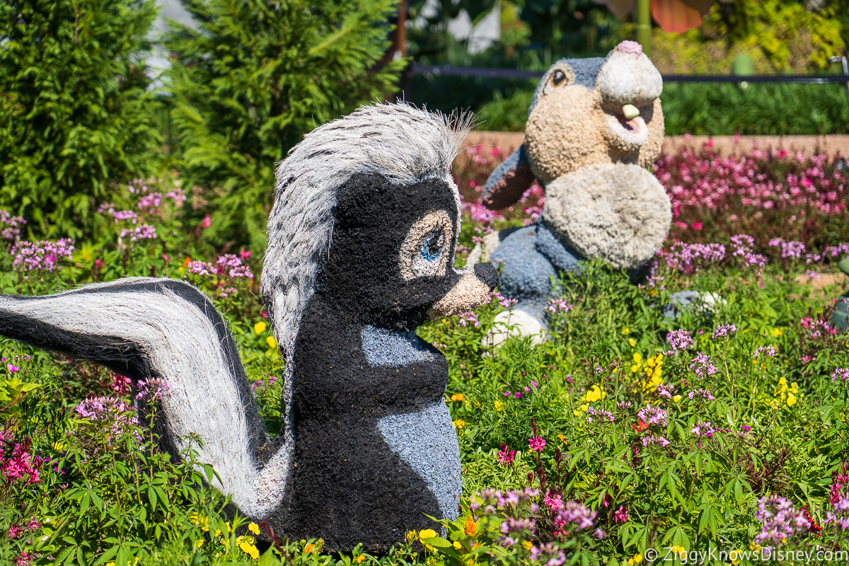 Flower and Thumper Topiaries 2022 EPCOT Flower and Garden Festival