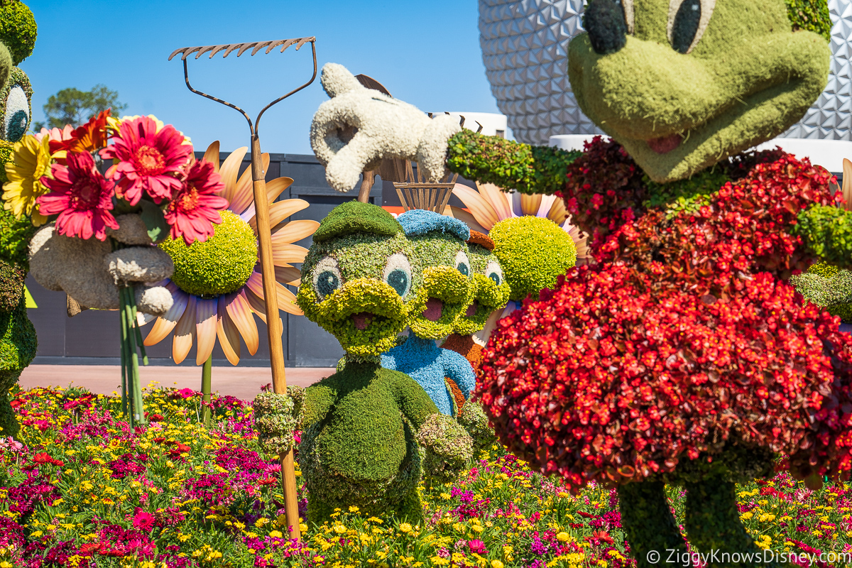 Bridge to World Showcase Topiaries 2022 EPCOT Flower and Garden Festival