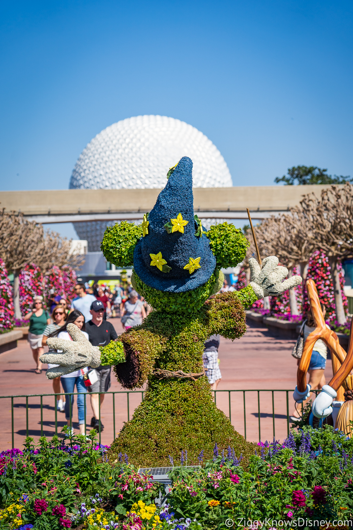 Sorcerer Mickey Topiary 2022 EPCOT Flower and Garden Festival