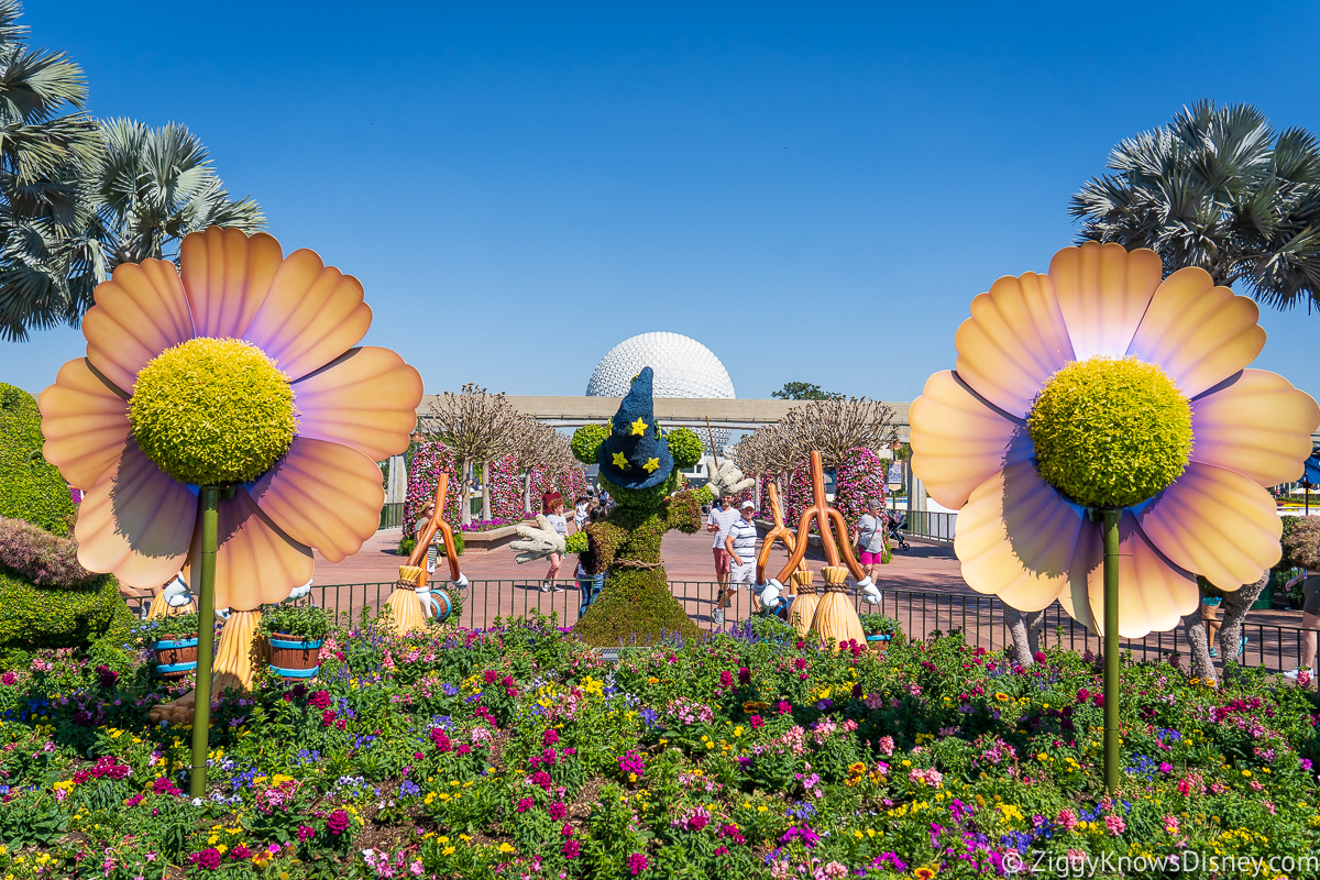 Sorcerer Mickey Topiary from Fantasia 2022 EPCOT Flower and Garden Festival