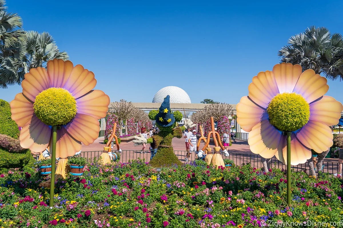 Sorcerer Mickey Topiary from Fantasia 2022 EPCOT Flower and Garden Festival