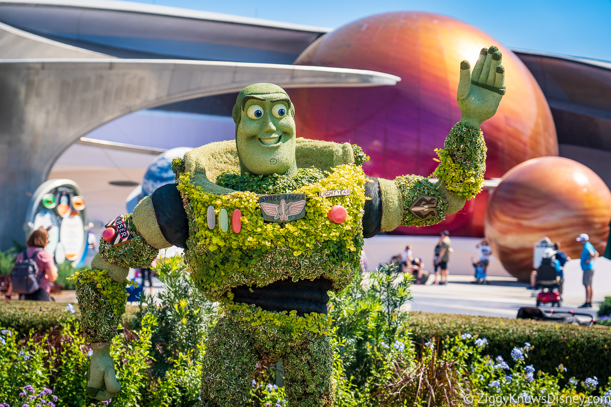 Buzz Lightyear Topiary 2022 EPCOT Flower and Garden Festival