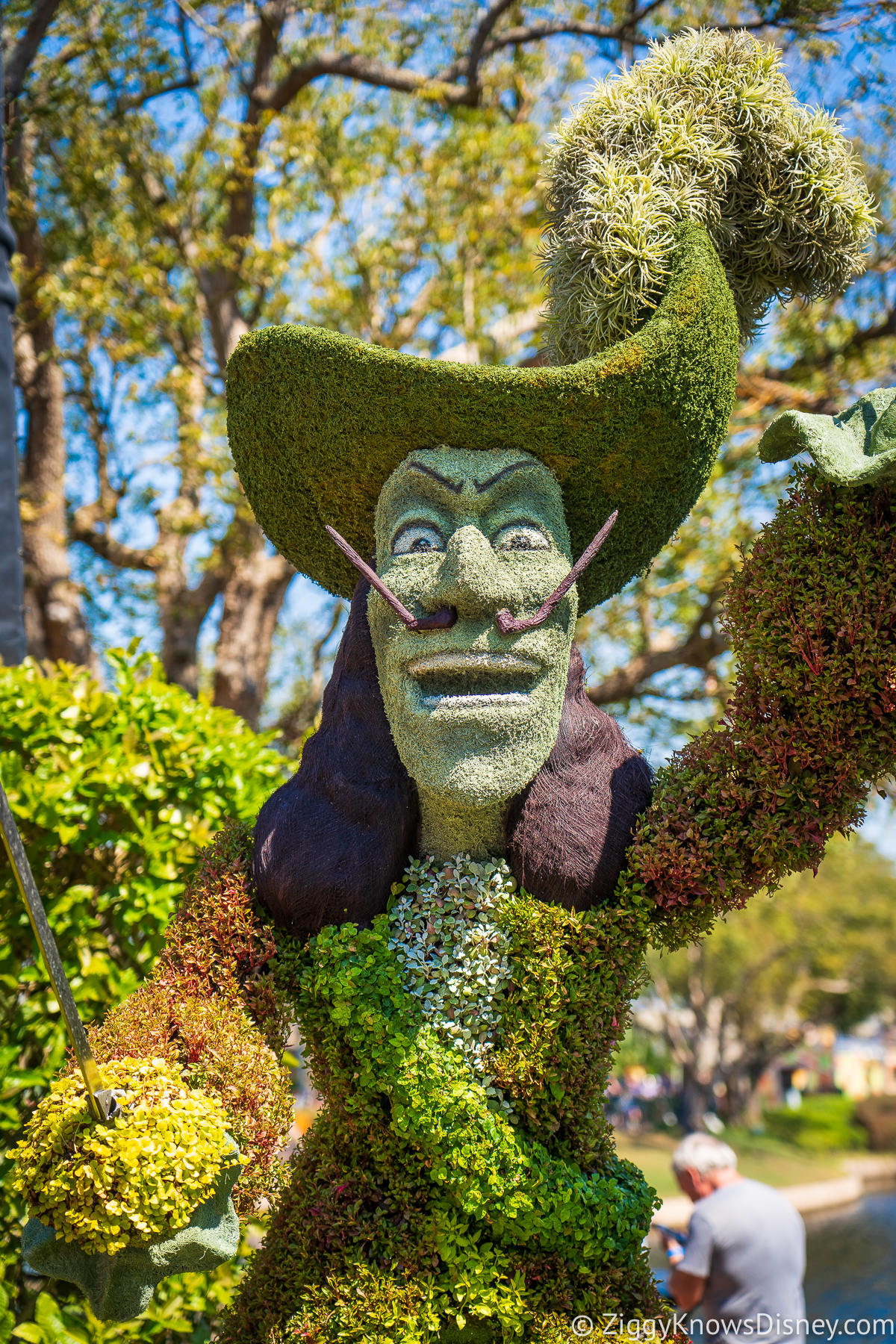 Captain Hook Topiary 2022 EPCOT Flower and Garden Festival