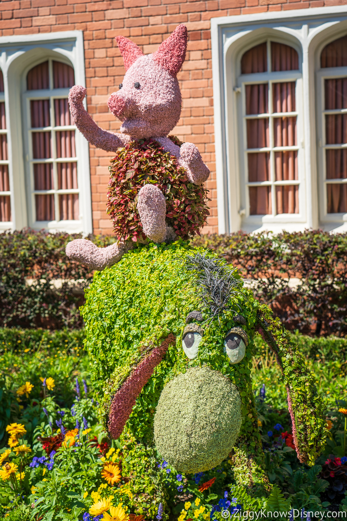 Piglet and Eeyore Topiaries 2022 EPCOT Flower and Garden Festival