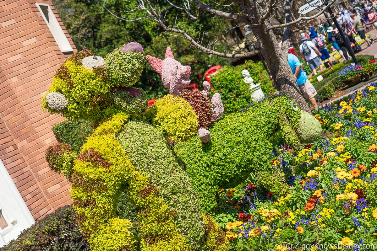 Winnie the Pooh Topiaries 2022 EPCOT Flower and Garden Festival