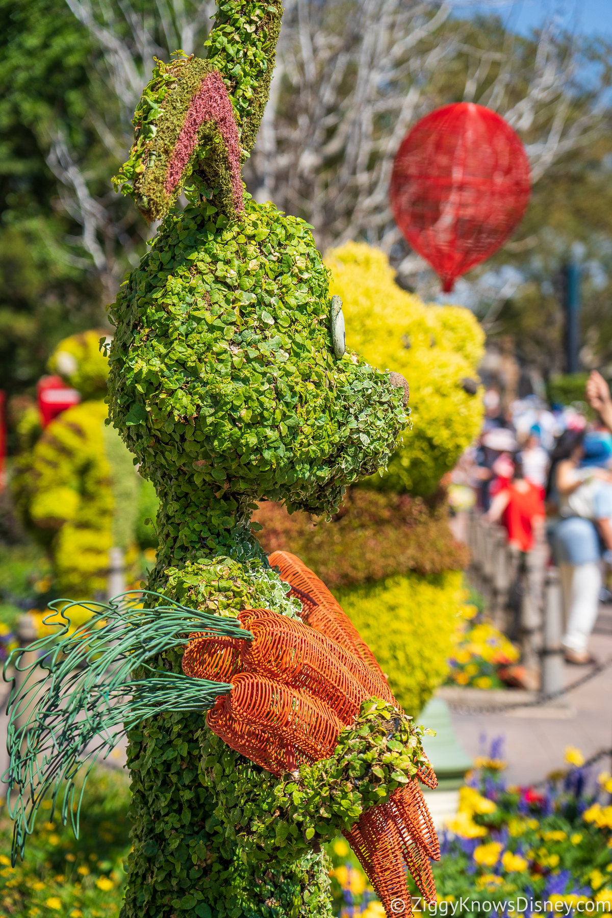 Rabbit and Pooh Topiaries 2022 EPCOT Flower and Garden Festival