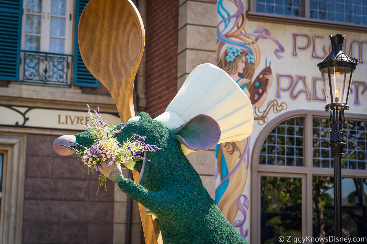 Remy Topiary 2022 EPCOT Flower and Garden Festival